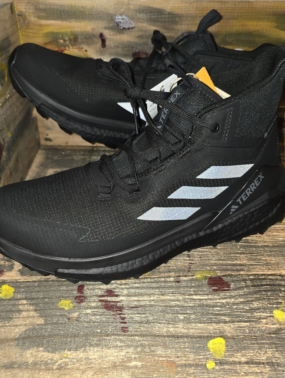 Adidas Terrex Free Hiker 2.0 GORE-TEX Black Hiking Shoes IH3524 Men’s Size 12
